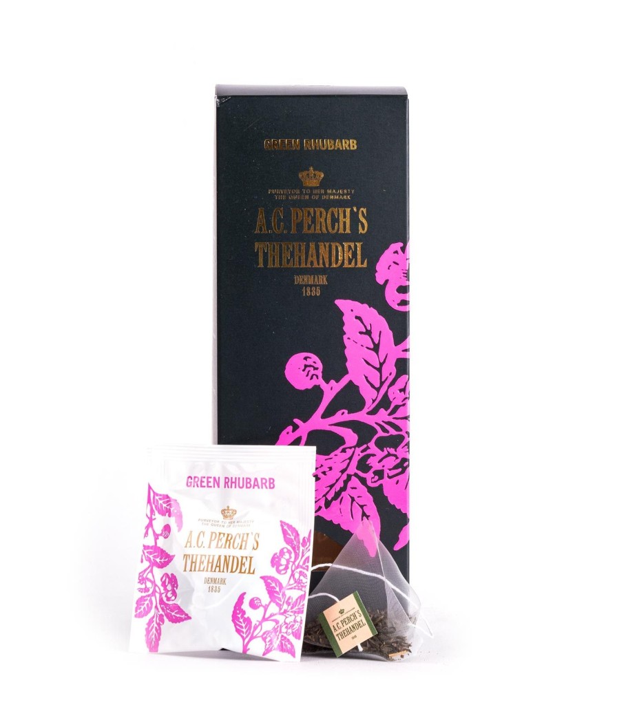 Tea Bags A.C.PERCH'S THEHANDEL | Green Rhubarb 25 Stk Teposer